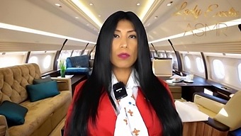 Experience The Sensual Sounds Of Asmr On A Private Flight With A Horny Flight Attendant