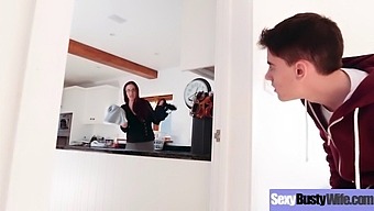 A Busty Housewife Indulges In Intense Hardcore Action In This Explicit Video