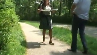 Amateur Dutch Milf Gets Rough In The Woods