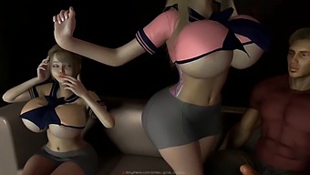 Two Ladies Clothed On A Couch - Cloth-B And Cloth-Trainee, Video No.001 And No.002