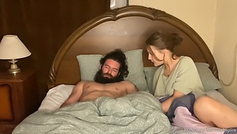 Stepson And Stepmom'S Overnight Visit Turns Into A Steamy Throat Action