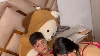 Valentine'S Day Surprise: Shy Brunette Explores Her Sexual Desires