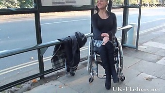 Handicapped Porn Star And Exhibitionist Princess Bare It All In Public