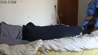 A Moroccan Maid Is Taken Aback By A Well-Endowed French Man'S Penis