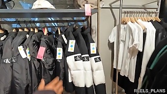 Two French Strangers Double Penetrate A British Redheaded Coed In Fitting Room