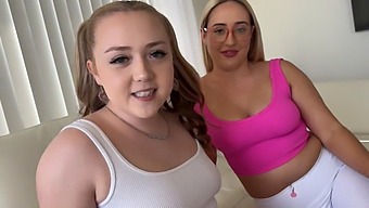 Step Sisters Eva Nyx And Brookie Blair Engage In A Naughty Game Of Roleplay And Doggystyle Action