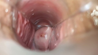 Intense Close-Up Of Vaginal Orgasm With Speculum